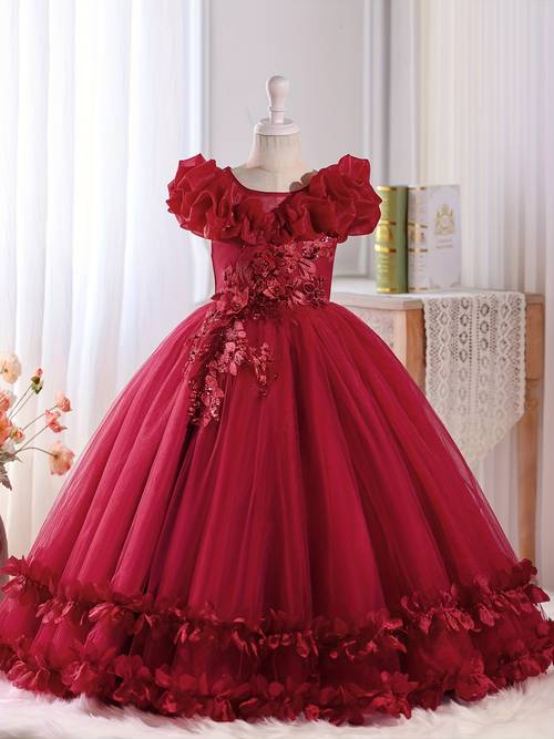 item picture girls evening gown long mesh party girl and apparel piano performance 7 to 14