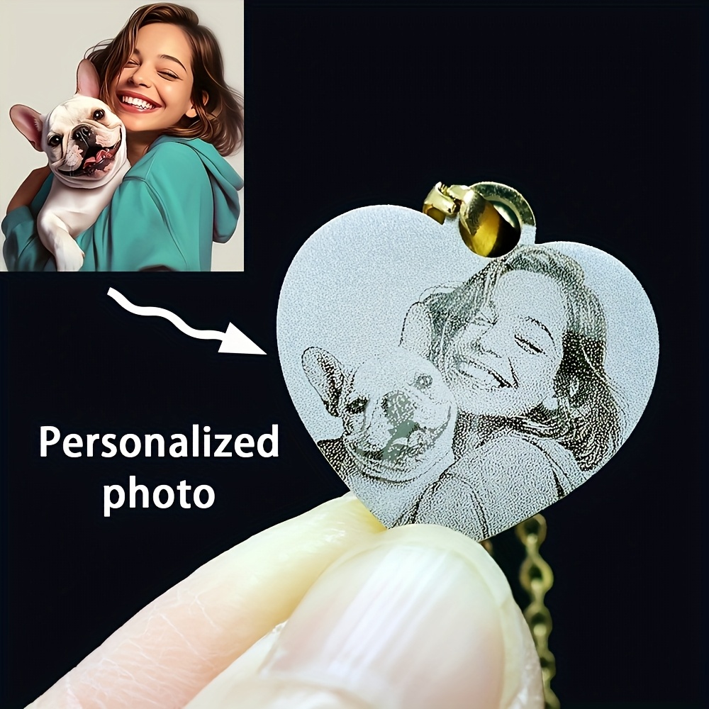 Custom Personalized Stainless Steel Heart Necklace