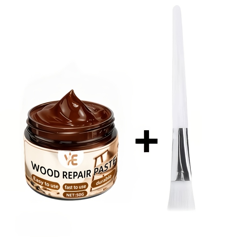 TEMU Pâte de réparation pour bois 50G - Pâte de réparation pour meubles en bois, un agent de réparation universel pour tables, chaises et planchers.