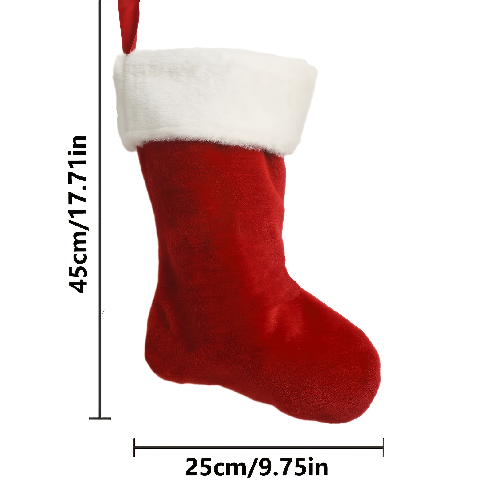 TEMU 1 Personalized Embroidered Christmas Stocking, Personalized Ornament, Custom Christmas Stocking, Custom Embroidered Name Christmas Stocking,