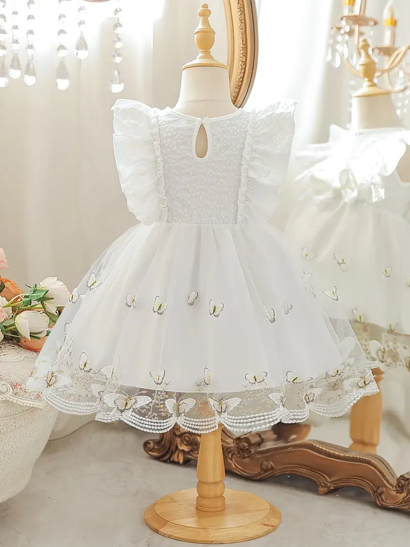 Toddler Girl Floral Wedding Dress Cute Bow Princess Dress for Party Birthday Young Formal Occasion Wear Toddler Girl Floral Wedding Dress Cute Bow Princess Dress for Party Birthday Young Formal Occasion Wear