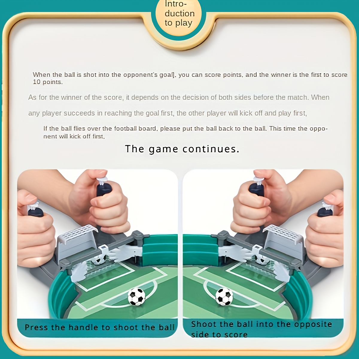  game for adults green plastic frame 2 player duel sports board game details 8