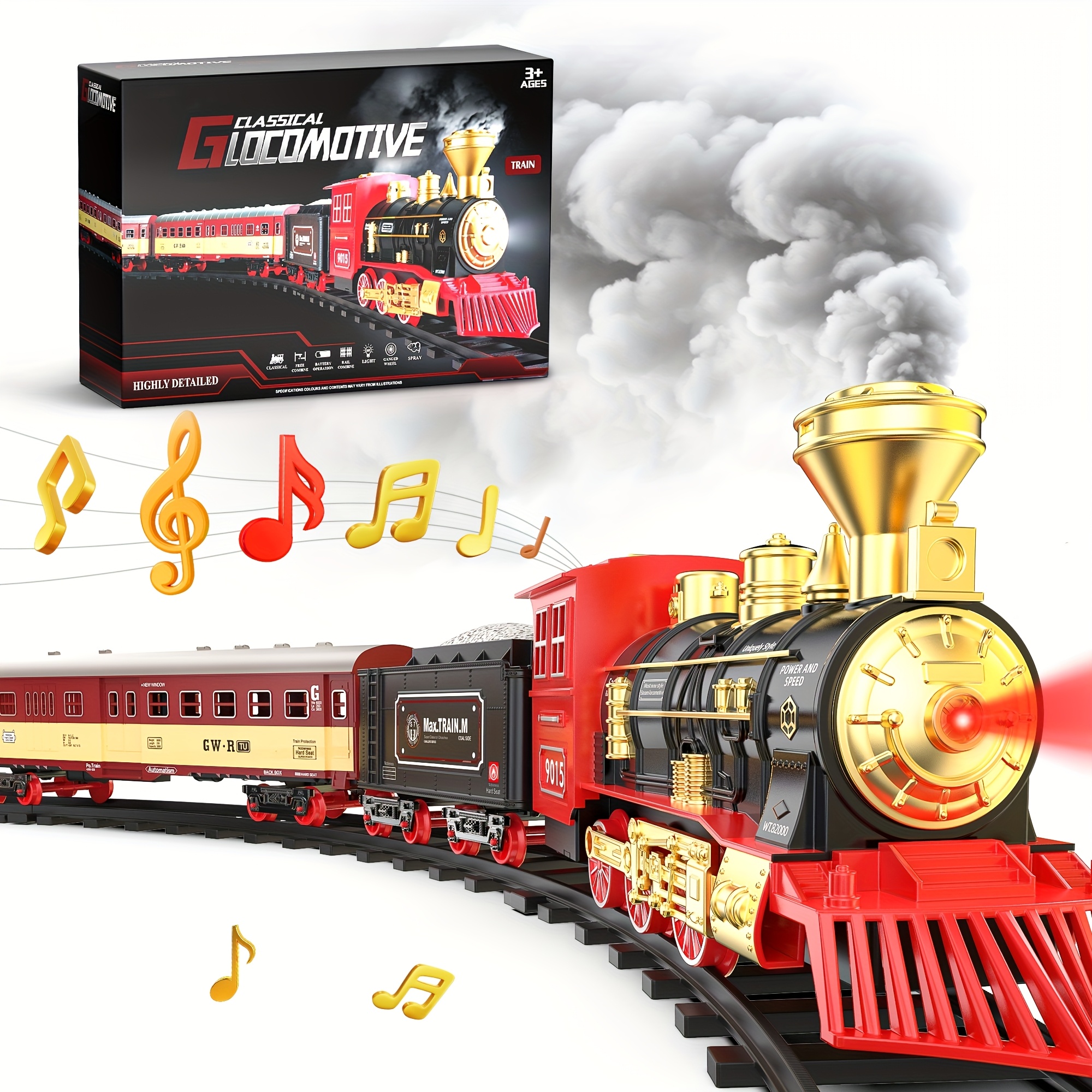 Steam Engine Train Set For Year Old Train Set Christmas Tree Train