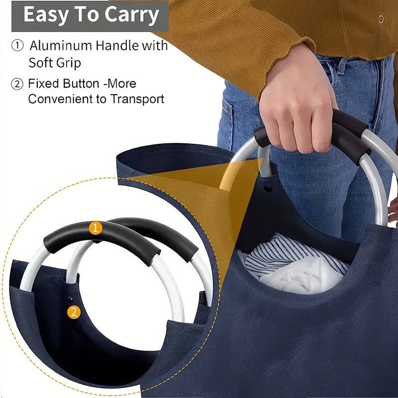 large capacity laundry basket laundry hamper laundry bag with handles foldable laundry basket for   a very practical ironing accessory Product details 0