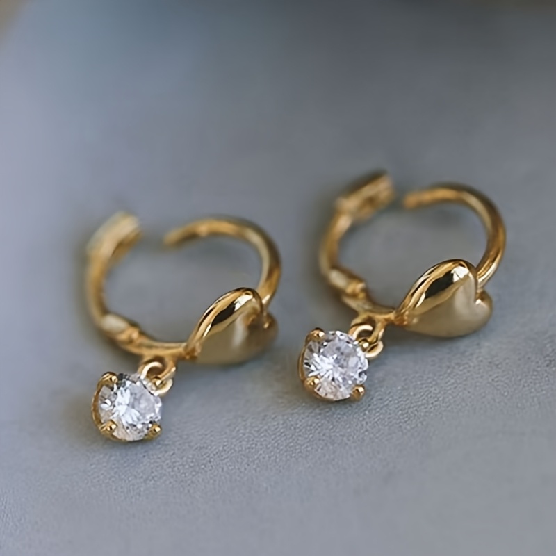 pair of vintage small and exquisite love ear   ear bone clip earrings low allergy 925 silver 1 4g Product details 1