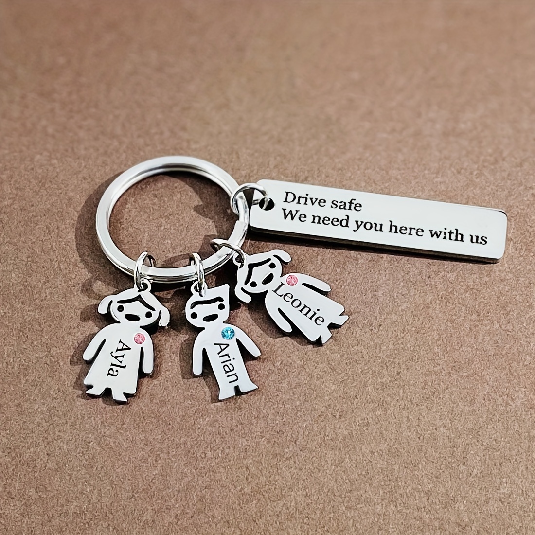 

Personalized Steel Keychain For Men - & , Christmas For Dad