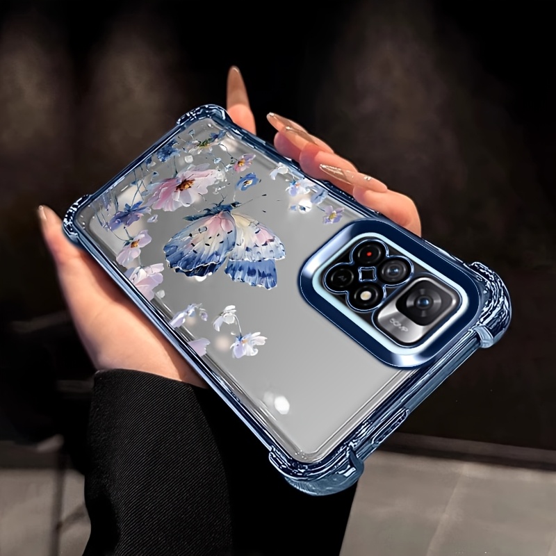 TEMU Funda para Teléfono - Una Funda Protectora Transparente para Redmi Note 11 5G, con Bordes y Esquinas a Prueba de Golpes, un Diseño Chapado y una