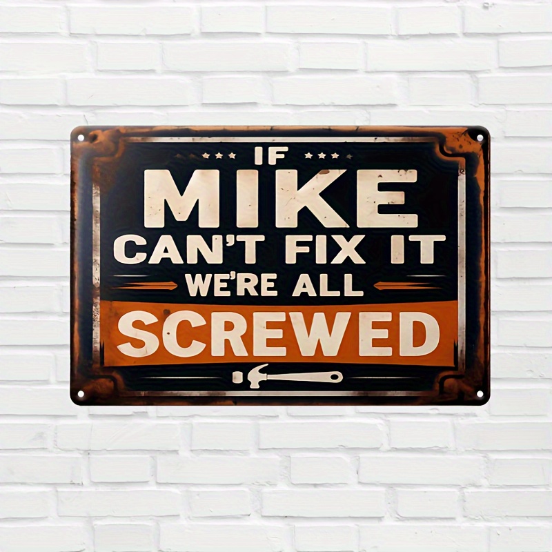 

1pc Hanging - "if , We' Screwed" - Decorative Plaque For , , Bar, Club, , Restaurant, , - No Needed, Featherless, Fit - 12x8