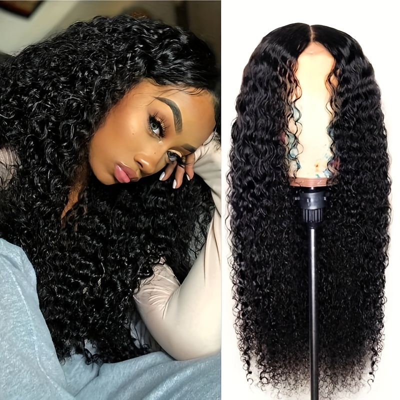  fiber afro curly wig for women elegant buckle net cap type woven wig suitable for all people details 2