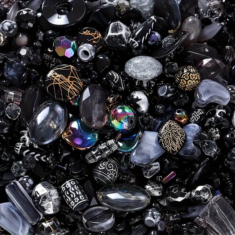 20g/bag Multi-style Mixed Beads 14 Colors Heart Acrylic Spacer Beads For Jewelry Making Additions