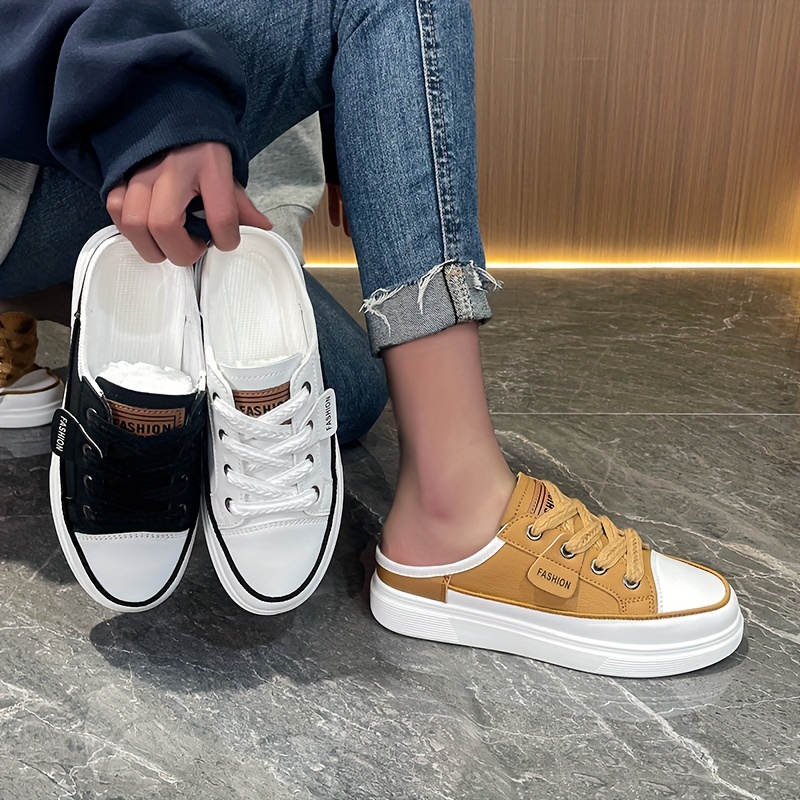 womens fashion slip sneakers casual canvas shoes light non Temu