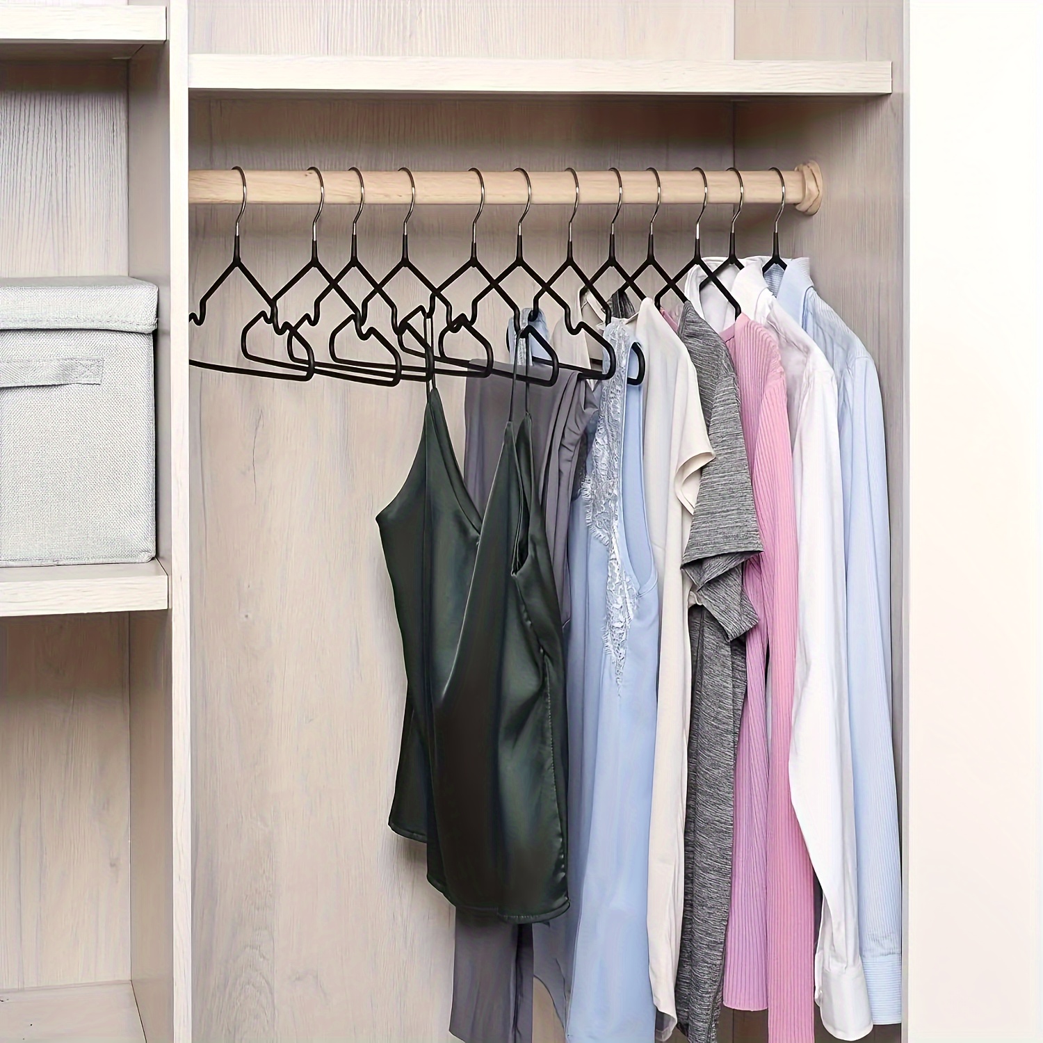 wyx hangers are elegant and modern metal clothing hangers featuring a non slip   for a minimalist home aesthetic details 0