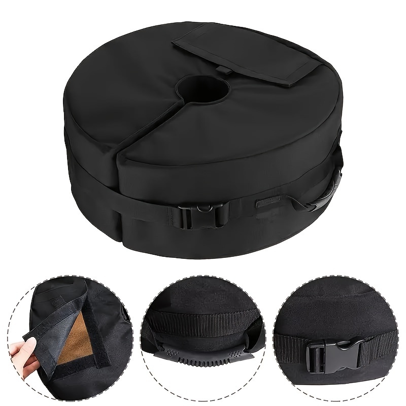 

Sturdy And Waterproof Round Weight Bag For Umbrella Bases, Tents, And Outdoor Gear - Normal Waterproof Rating, Durable And Reliable - Suitable For Polypropylene Frames
