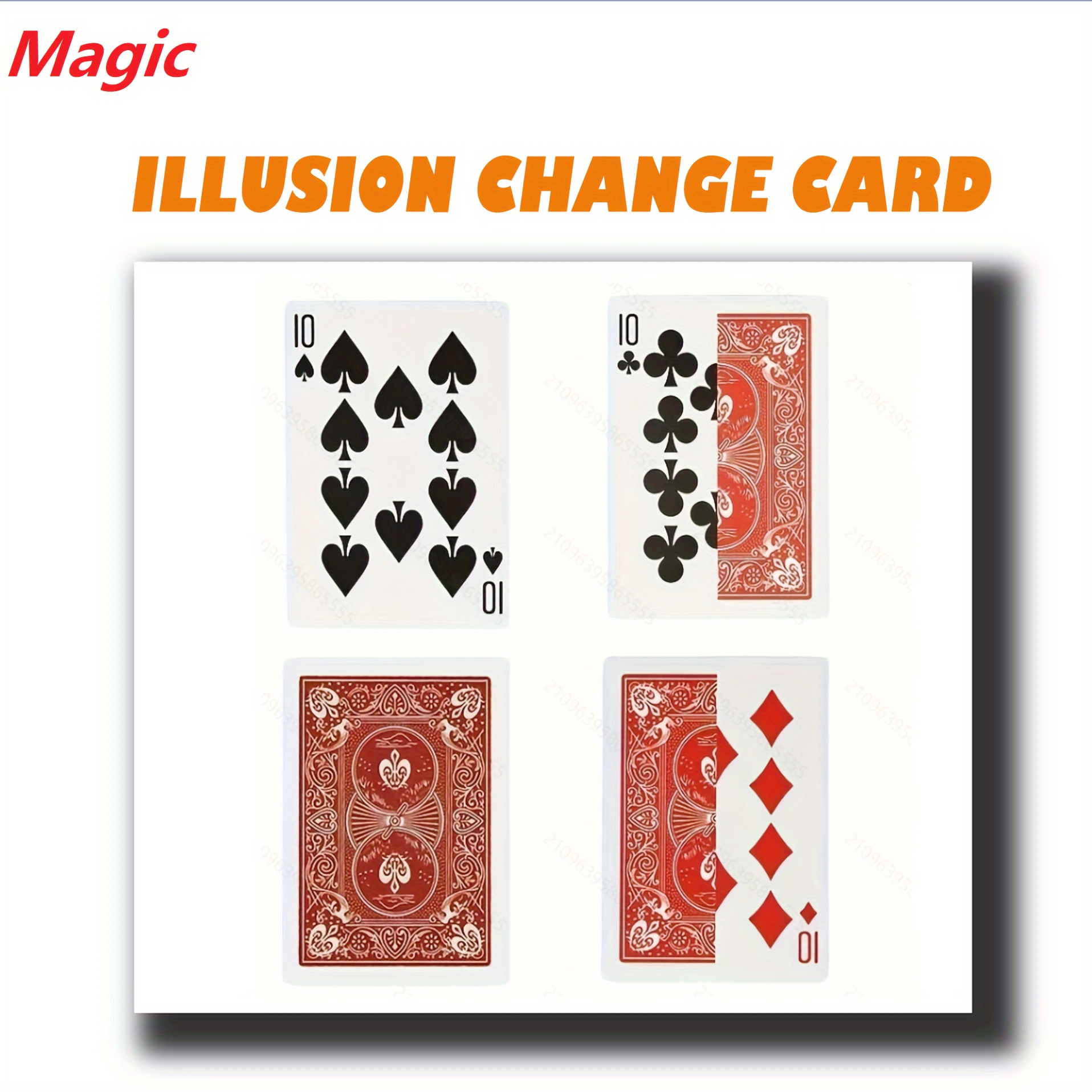 

Kingmagic Transforming Card Magic Prop, Performance Prop, Suitable For Performance Parties And Birthdays