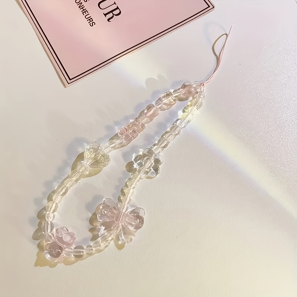 

Cute Pink Bear Phone Chain - Fashionable Phone Accessory Pendant, Soft And Design, Perfect Accessory For Phone Decoration And Organization