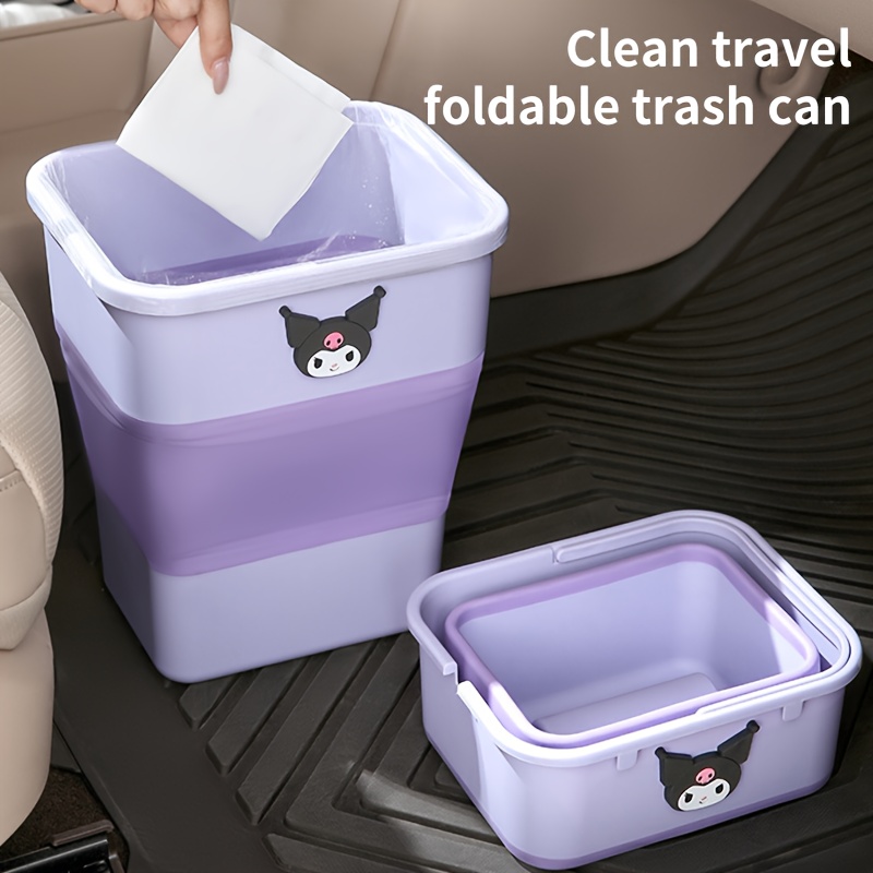 Mini Poubelle De Bureau Amosfun - Lot De 4, En Métal Argenté, Avec Couvercle, Compacte Pour Bureau, Salle De Bain, Voiture - 9
