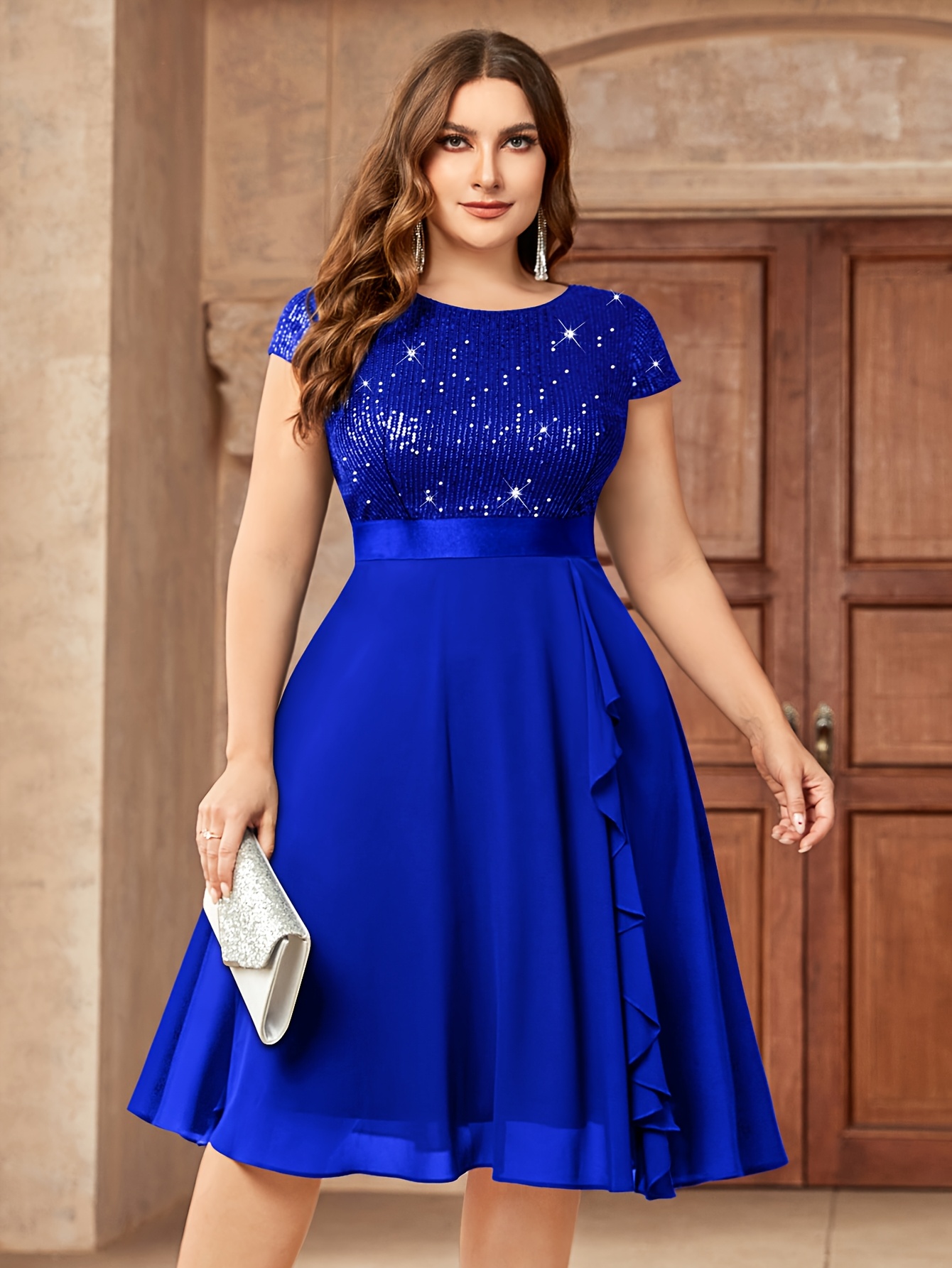 princess polly baby blue dress Wholesale long tweed dress For Relaxed And Laid Back Styles main image 1