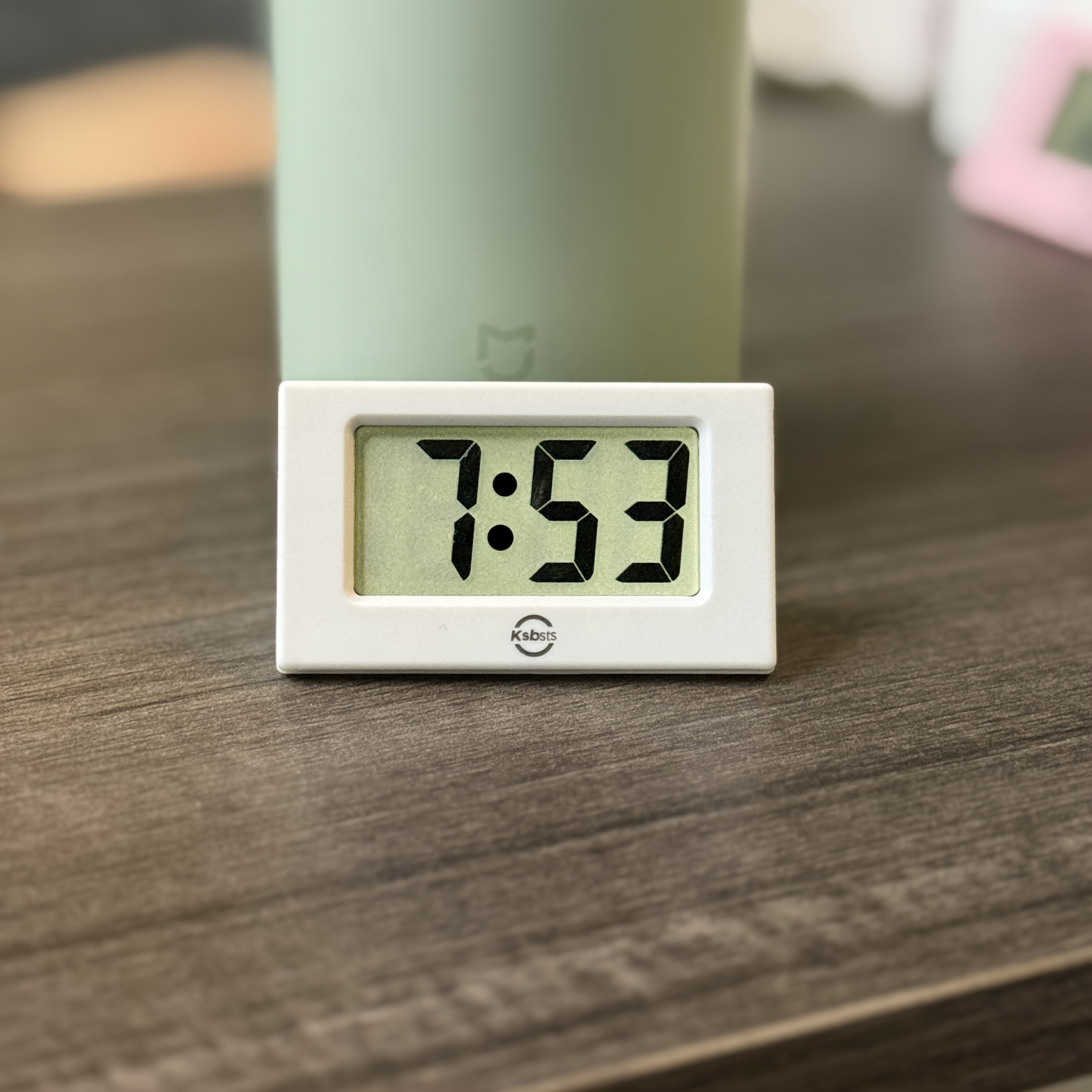 Image of Ks-003 Mini Led Electronic Alarm Clock, Simple Ins-style Desktop Digital Display Clock, Student Desktop Ornament, Silent Electronic Clock