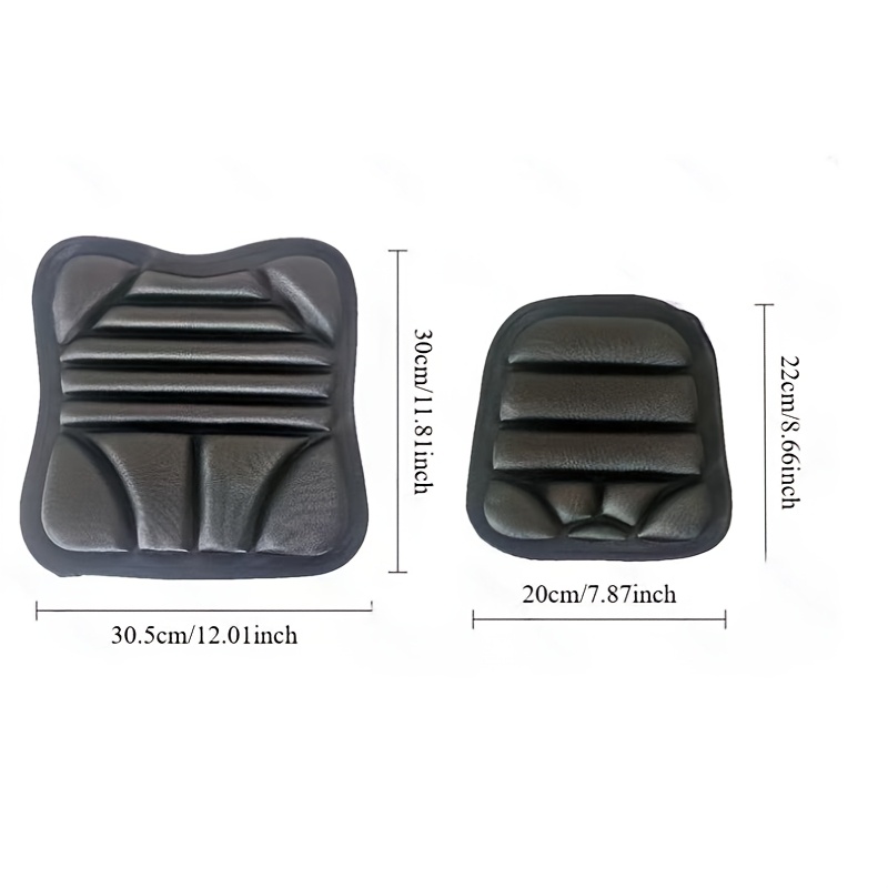 TEMU Thickened Sponge Double Seat Motorcycle Cushion 3d Filled Pressure- Eva Seat Cover Electric Bike Motorcycle Universal Breathable Anti-slip Seat