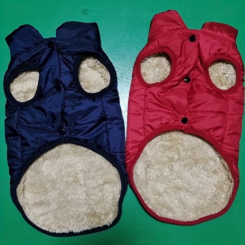 

Winter For Pets - Thickened Teddy Coat For , Polyester 100% Jacket With Snap Button Closure, Machine Washable, Ideal For Mini, Small, Medium & Large Breeds