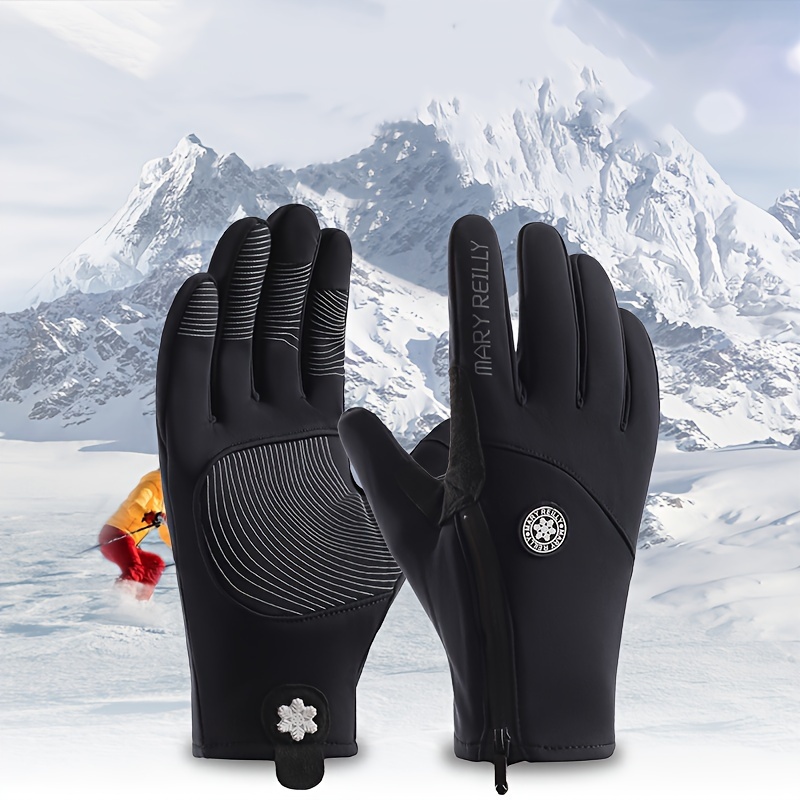 1 Par Guantes Pesca Invierno Impermeables Resistentes Viento - Temu