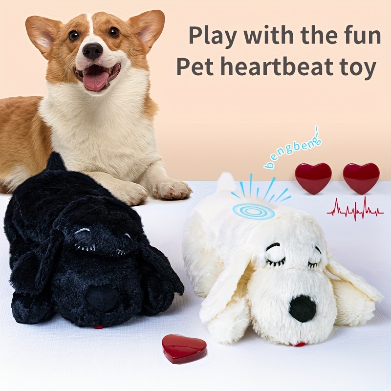 

Plush Toy With Simulated Heartbeat Core, Perfect Christmas Gift For Dogs, Comforting Crate Training Toy For All Breed Sizes, Pet And Playtime Companion