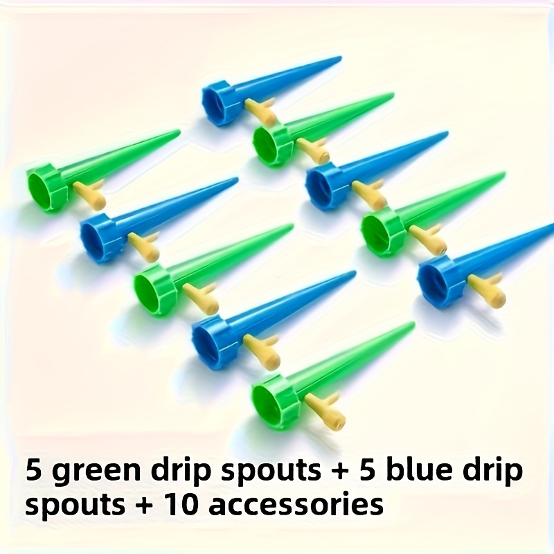 E-shop 10 Stück automatische Bewässerungsgeräte, Garten-Tropfbewässerungs-Steuerungssystem, verstellbares Selbstbewässerungsgerät für Pflanzen Blumen,