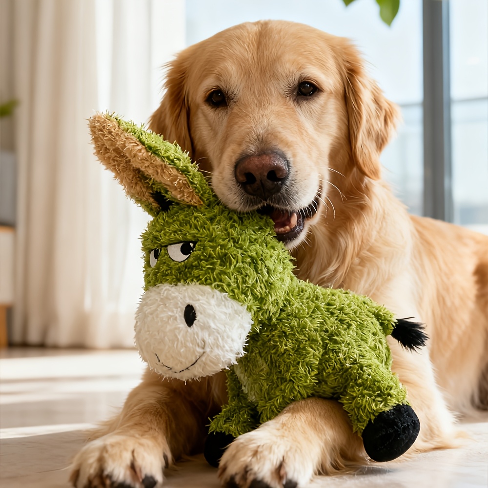 Interactive Boredom-Relieving and Soothing Plush Toy for Cats and Dogs, Double-Layer Composite Material, Tear-Resistant and Washable, Squeaky Chew Companion Toy Suitable for All Pet Breeds