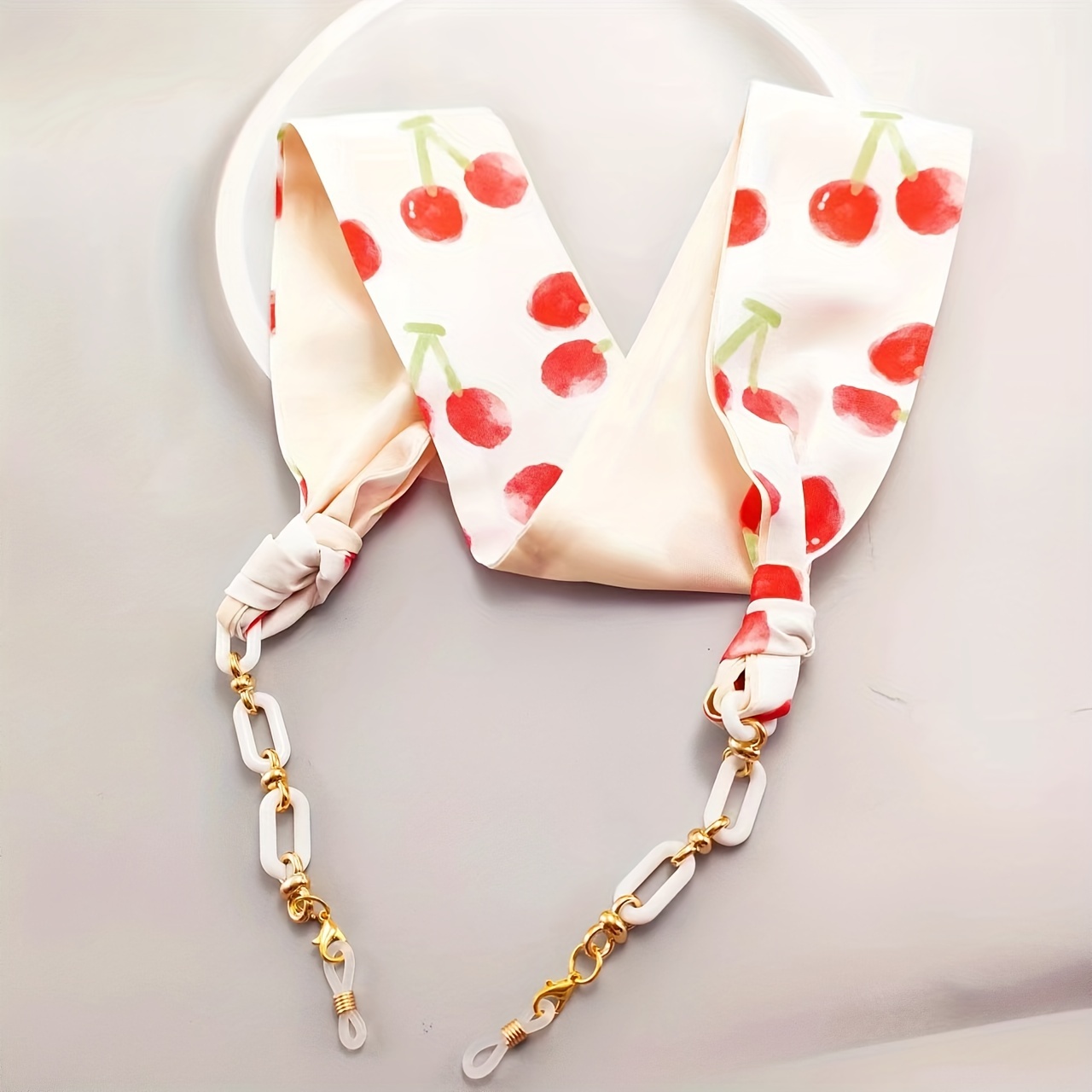   pattern scarf glasses chain strap sunglasses lanyard anti   covering strap retainer fashion eyeglasses accessories details 1