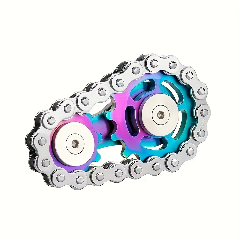 

Chain Gear Stainless Steel Spinner Toy For Adult, Metal Hand Spinner Edc Toy, Funny Tool Office Toy