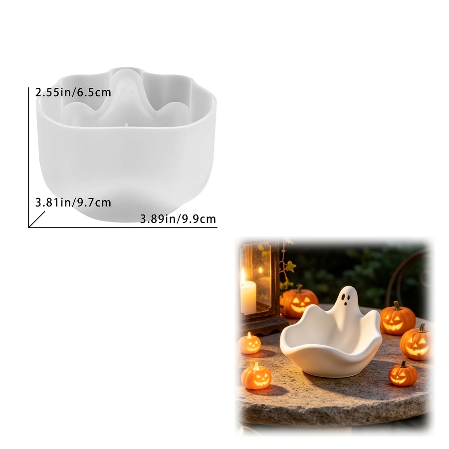 TEMU Resin Liquid Mold Three-dimensional Storage Bowl Silicone Mold Resin Silicone, Gypsum Cement Silicone, Home Decoration, Handicrafts, Candle