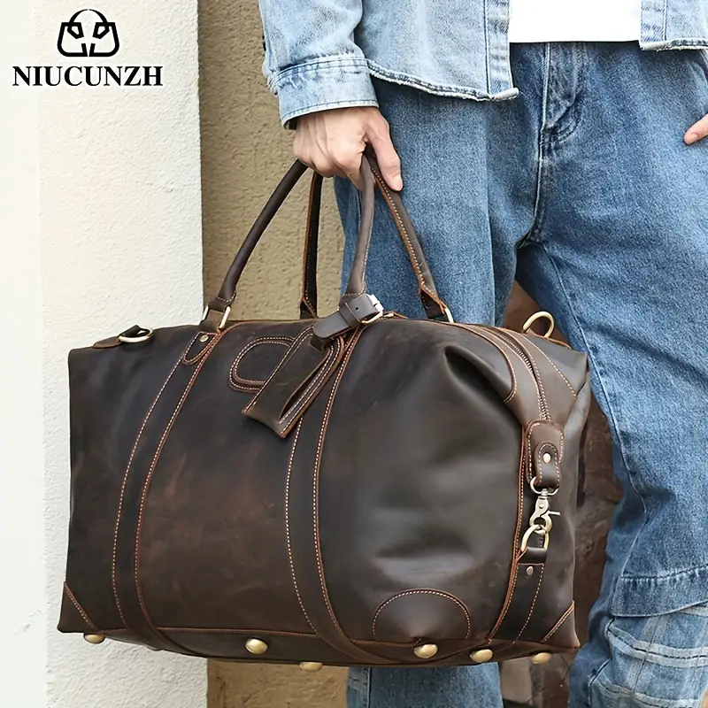 Leather Duffle Bag Designer Luggage For Men Mens Designer Duffle