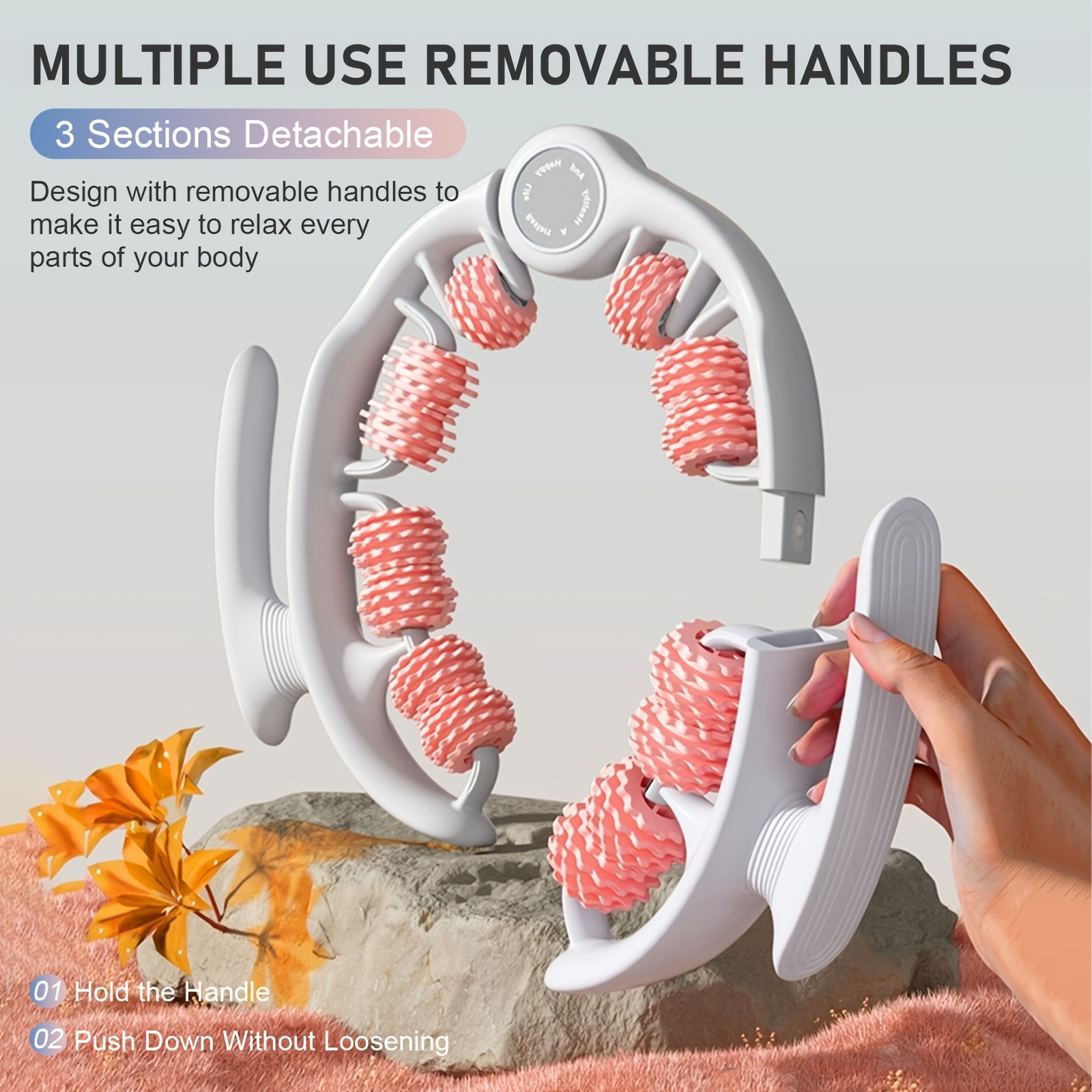 [Massage Roller] Converging & Diverging Roller Technology Muscle Massage Roller | for Leg, Neck, Back Fitness Exercise Muscle Roller Tool