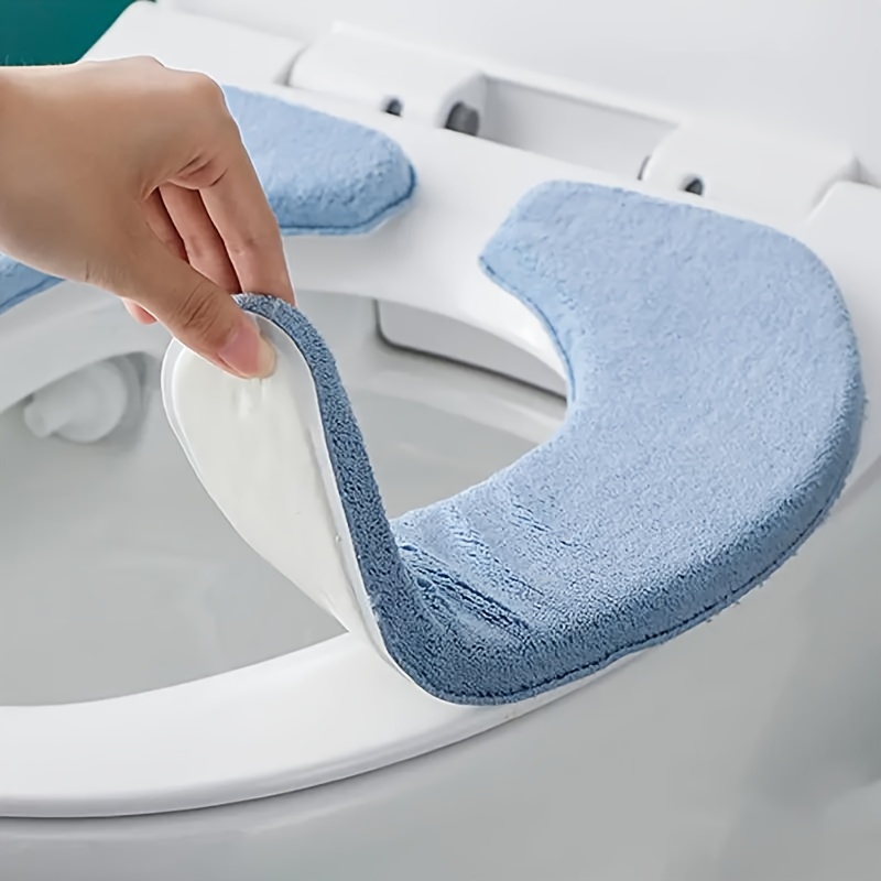 

A Set Of Soft Washable Toilet Seat Cushions, Thickened And Comfortable, , Suitable For Most Toilets, Bathroom Accessories