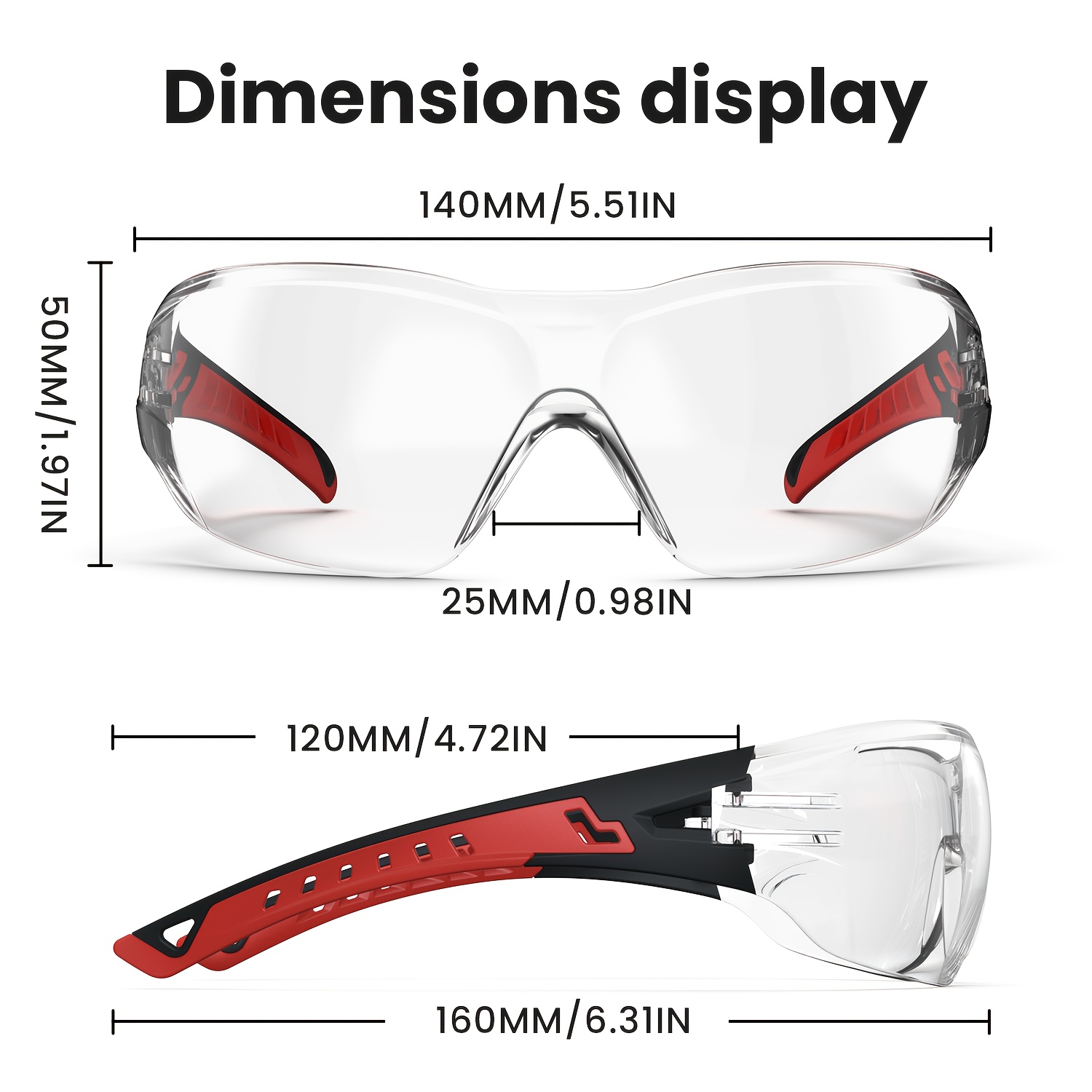 3M - Magnifying Safety Glasses: 1.50, Clear Lenses, Anti-Fog & Scratch