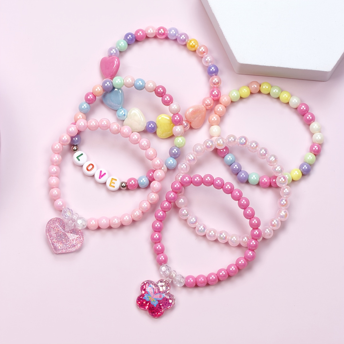 

6- Multicolored Plastic Bracelet & 3-12, For , Bag Fillers, Prizes, , Easter, And Christmas Presents