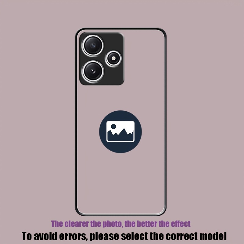 TEMU para teléfono: personalizada DIY para la serie Xiaomi Redmi 12/12C/12R/5G, cubierta personalizada con fotos de pareja de , , mascota y perro
