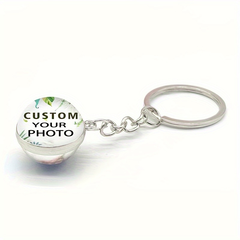 

Keychain, Personalized Double- Keyring, Unisex , Metal Round Key For Women, Unique