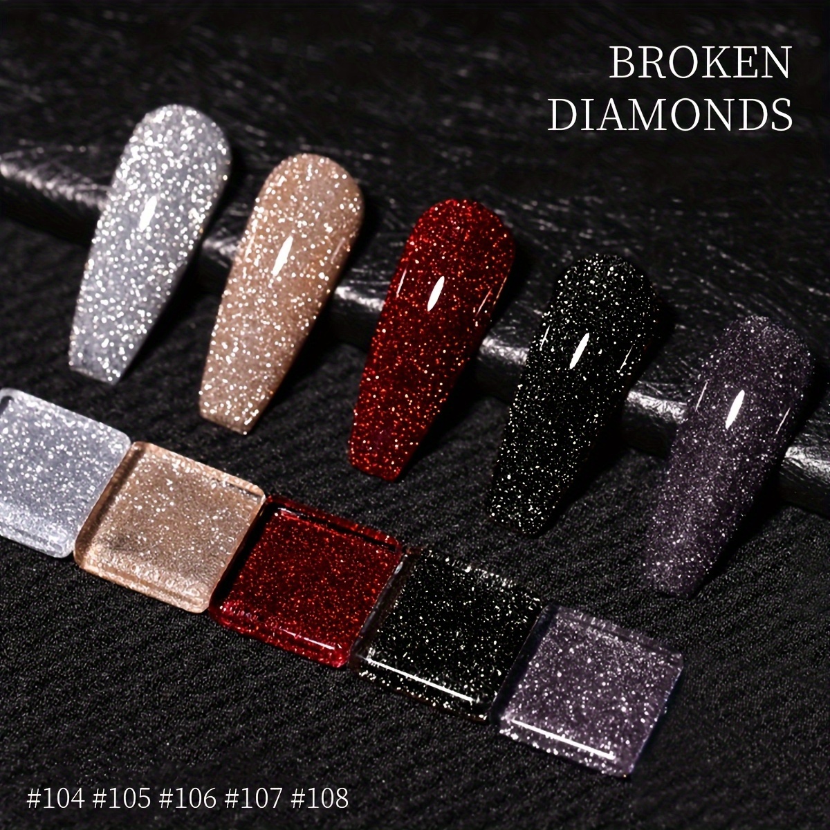 Image of Cat Eye Nail Polish Set 5 Colors 15ml Reflective Magnetic Nail Gel Soaking Led Gel Salon Female Nail Art Tools Fashion Holographic Nail Art