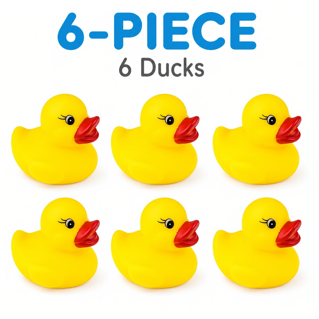 4/6pcs Small Yellow Duck Baby Bath Toys