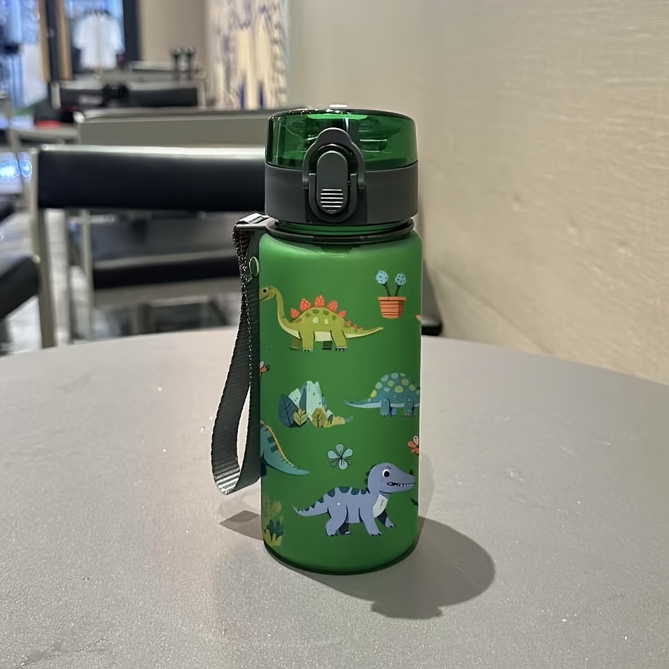 Image of New Dinosaur Plastic 3d Uv Printed Portable Sports Water Bottle High Aesthetic Cup Frosted Plastic Cup Water Bottle