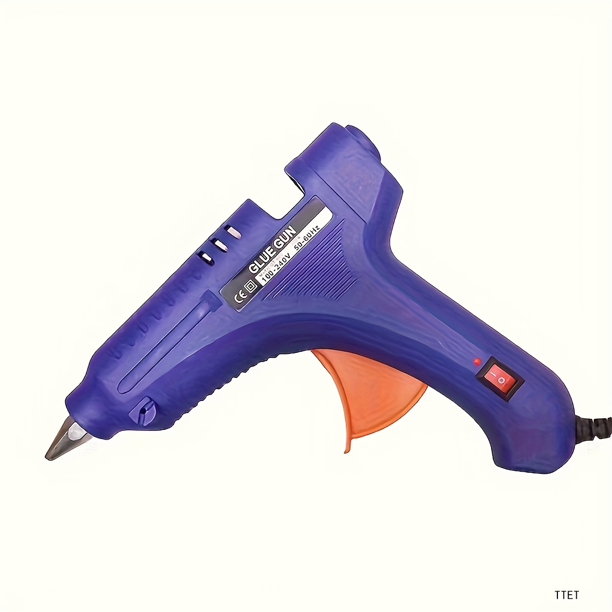 Temu – TEMU Mini Hot Glue Gun – Glue Guns For Crafts, Hobby, , Fabric, Wood, Glass, Card, Switch Diy Art – 100w Us Plug Heated Gun With Handle For (blue)