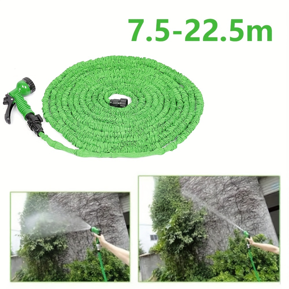 

Tuyaux d'arrosage de jardin 175/75/50FT, tuyaux d'arrosage extensibles avec pistolet de pulvérisation à 7 fonctions, kit d'arrosage complet vert