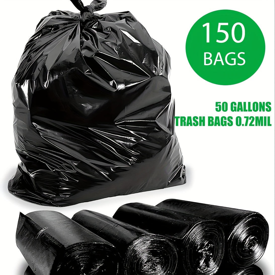 

50 Gallon Trash - ( Of 150) Duty Liners Unscented Trash For Trash , Plastic Liners For , , ,