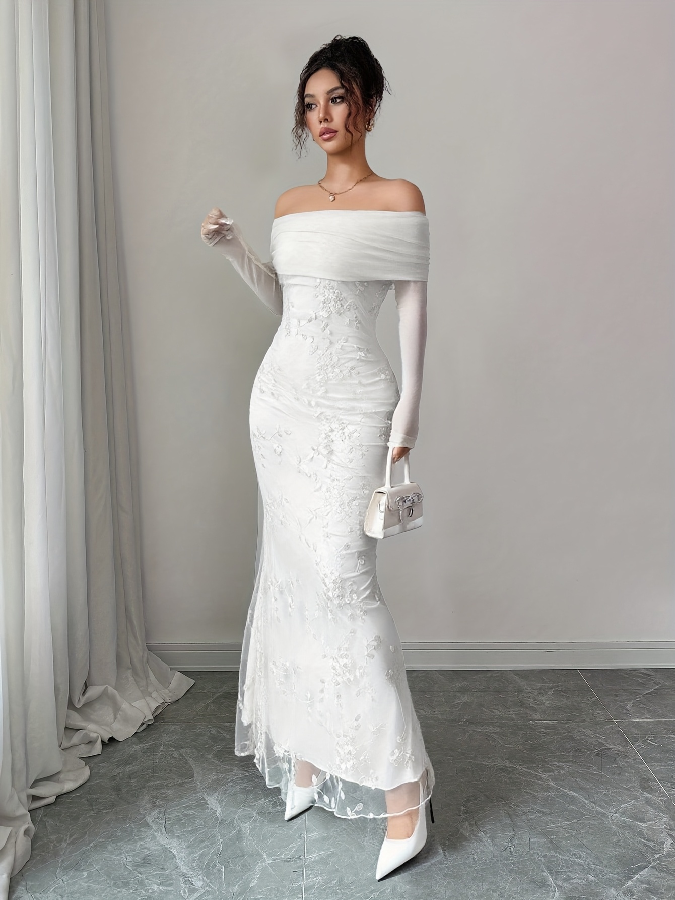 sachin and babi light blue dress White Evening Dresses Simple Wedding Dresses - Affordable Wedding & Prom  Dresses