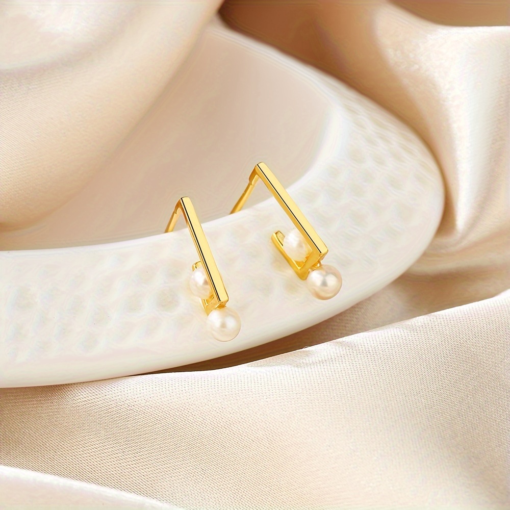 Women's 925 Sterling Silver Earrings with Freshwater Pearls