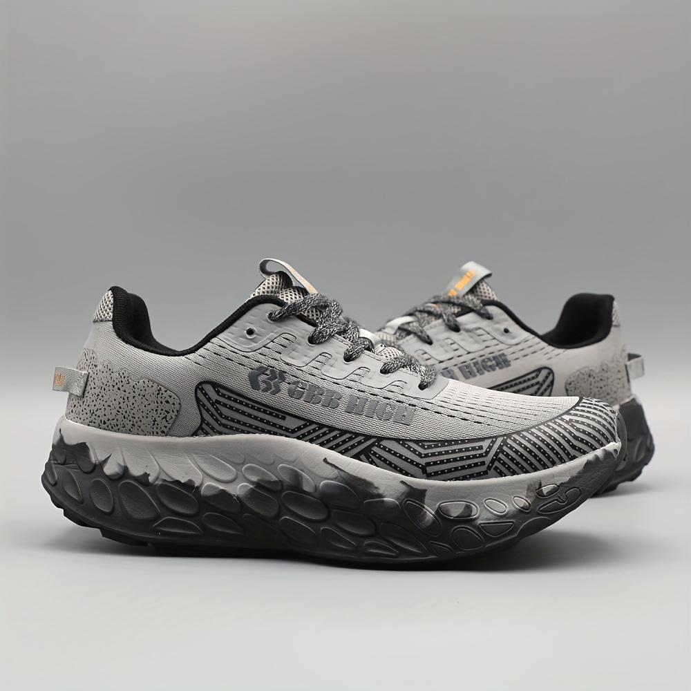 Men'S Thick-Soled Height-Increasing Sports Casual Shoes, Comfortable And Lightweight, Shock-Absorbing Outdoor Jogging Shoes, Slip-Resistant And Breathable Hiking Footwear