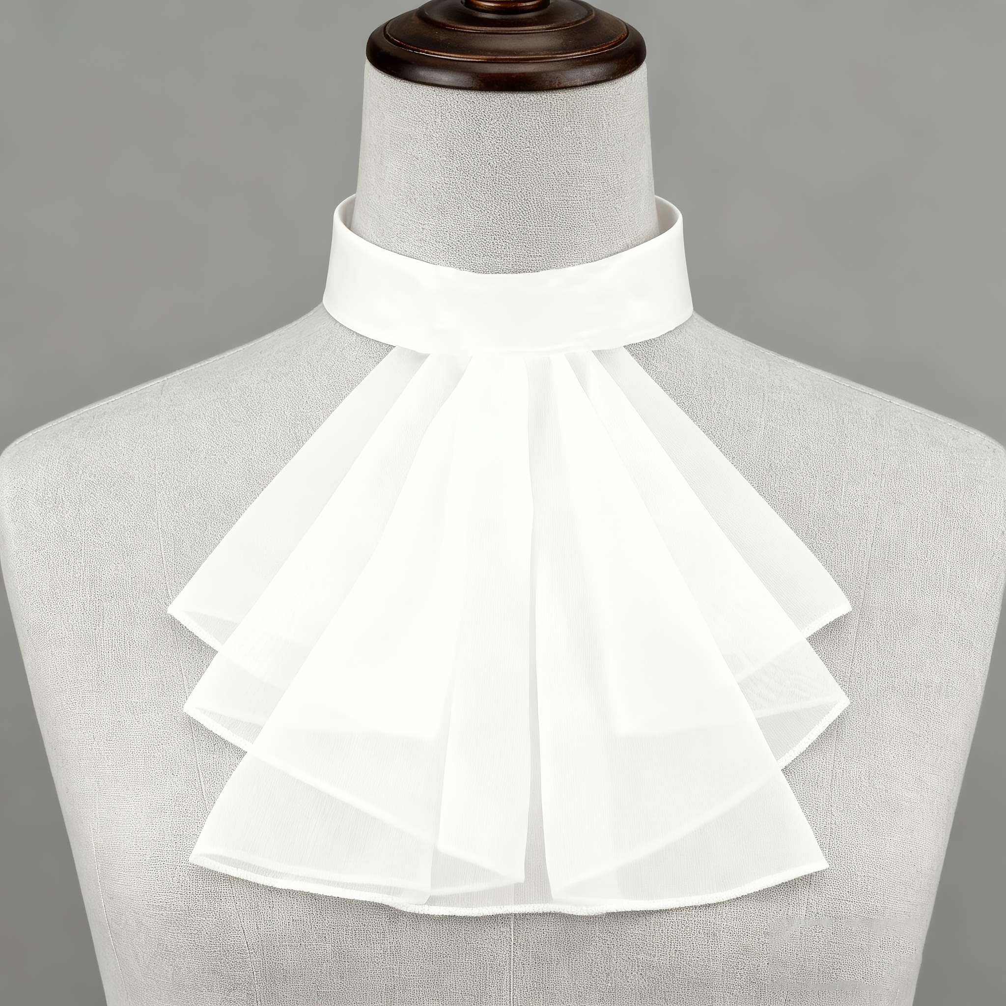 Image of 1pc Vintage Court Ruff Collar Fake Neckline Renaissance Style Shirt Collar With Ruffles And Gathered