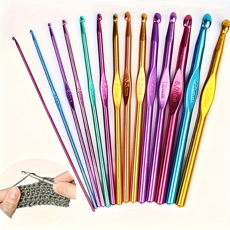 

16pcs Aluminum Set - Ergonomic Knitting In - & -to-use For Diy