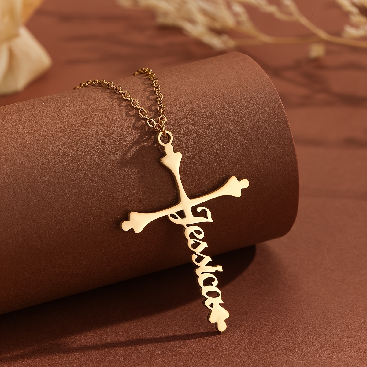 Personalized Christian Cross Pendant Necklace for Men and Women